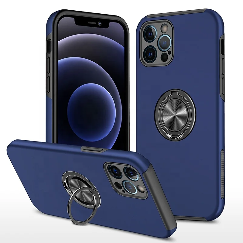 

2021 New Product kickstand magnetic Cell Armour Cover Phone Case For iphone 11 and 12 Series Cases, 6 colors