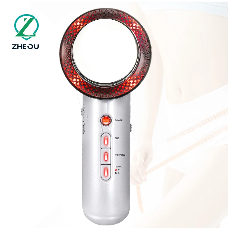 

3 in 1 EMS Infrared Ultrasonic Body Massager Device Ultrasound Slimming Fat Burner Cavitation Face Beauty Machine