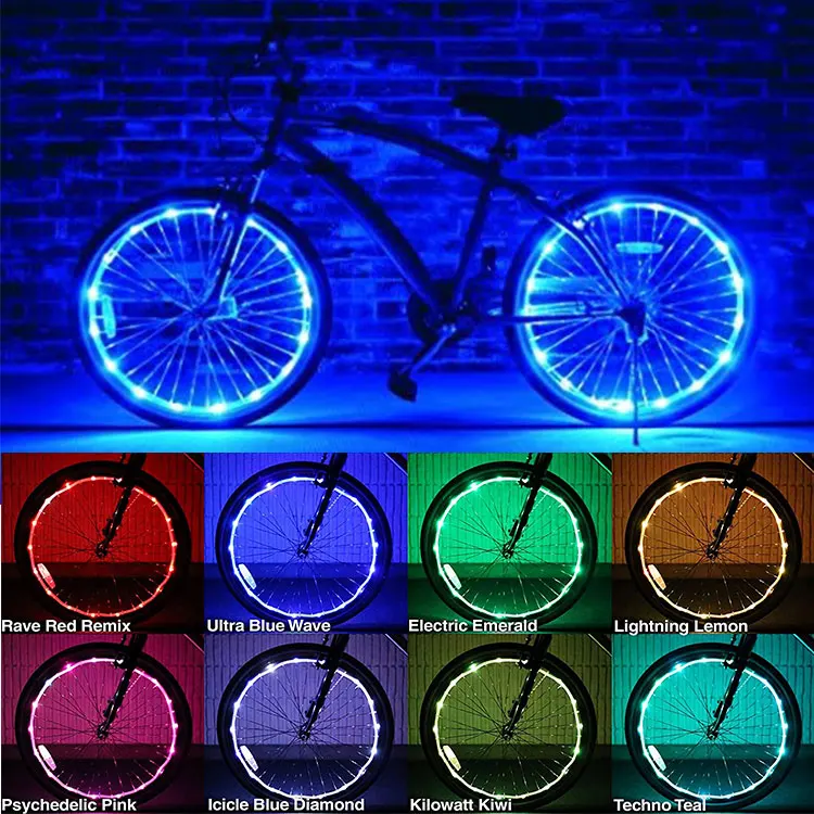 
Waterproof Colorful Cycle LED Bicycle Car Spoke Light Bike Tire Accessories LED Bicycle Wheel Light 