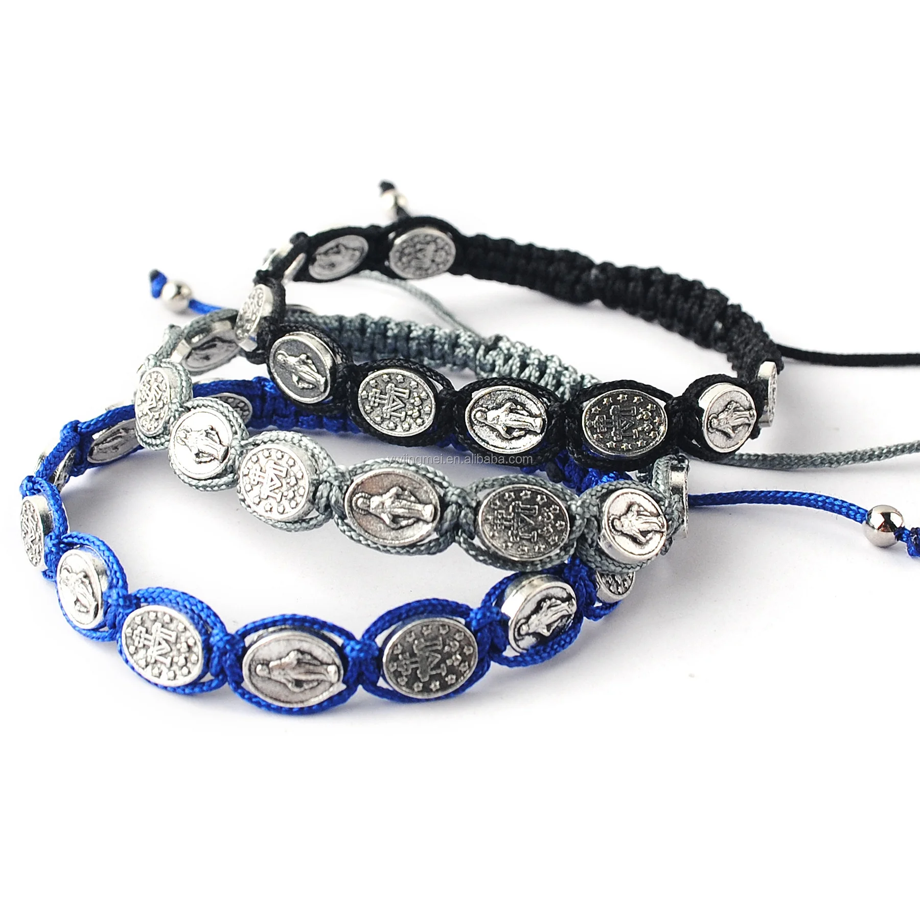Virgin Mary Cord Catholic Rosary Bracelets For Women Men Catholic Gifts