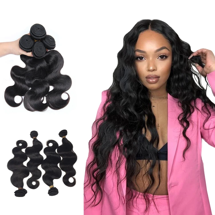 

Wholesale Body Wave Bundles Raw Brazilian Hair Bundle Extension Virgin Cuticle Aligned Hair