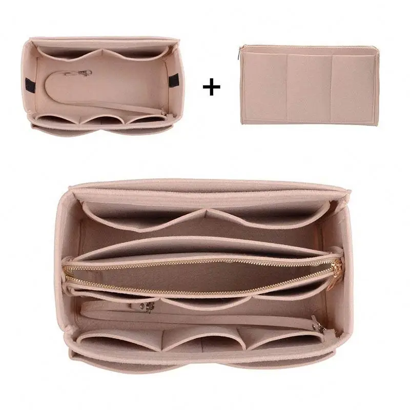 

Make up organizer ,syd6 felt purse organizer handbag insert