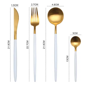 Image of High End Cutlery Hotel Dinner Set Stainless Steel Tableware Set