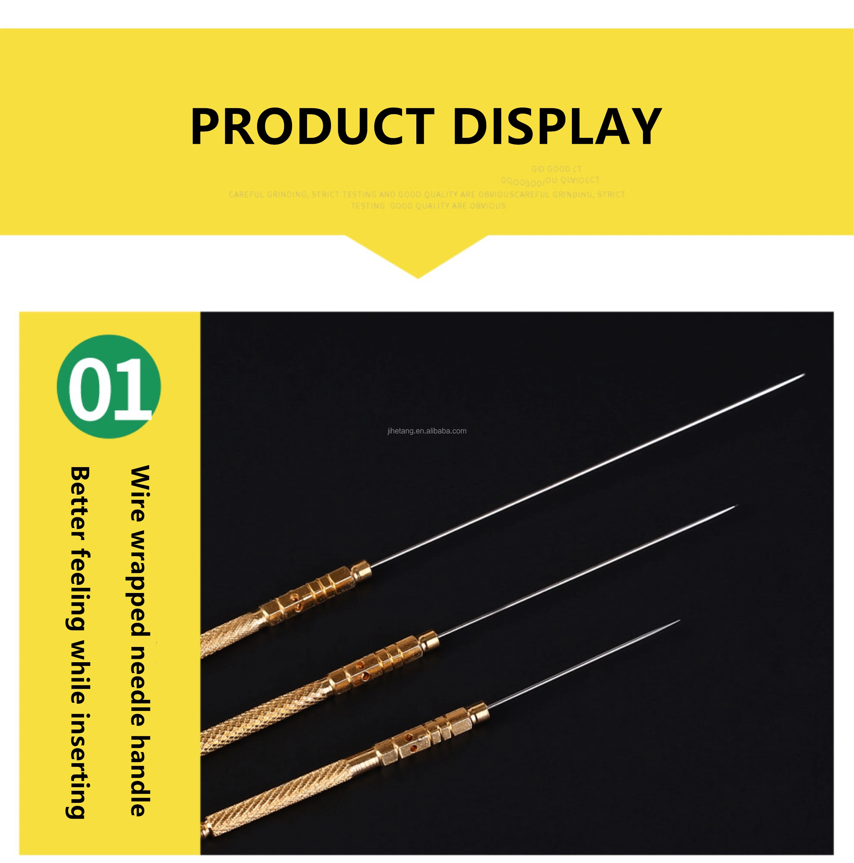 Huanqiu Reused Gold Handle Nonsilver Nondisposable Sterile Medical