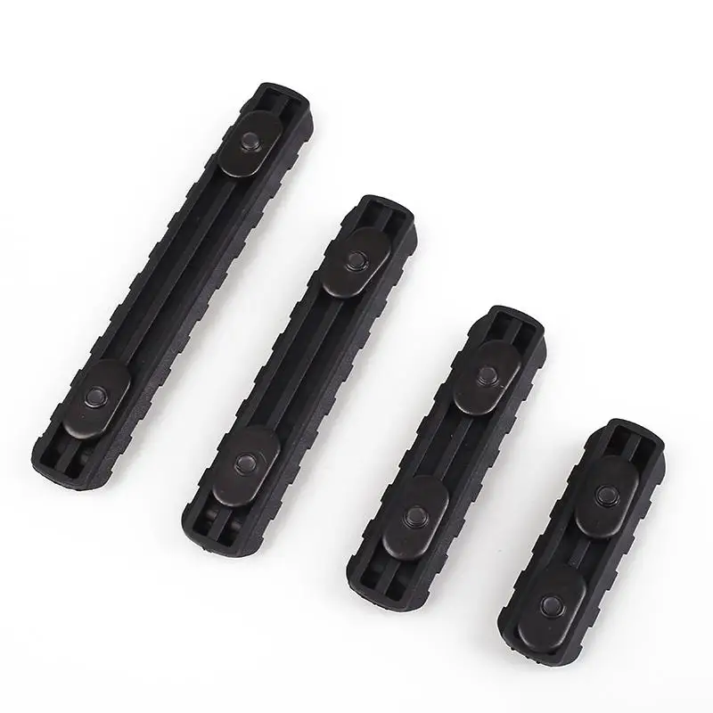 

Fyzlcio M-Lok Polymer Rail Section Kit for MOE Handguard 5 7 9 11 Slots kit Polymer Picatinny Rail Handguard, Black