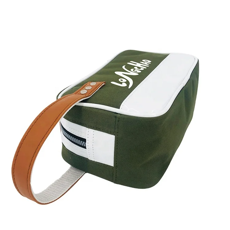

2020 New Generation New nylon Leather Golf Handbag Portable Mini Golf Bag Pouch Factory OEM Golf Accessories Bag, Green