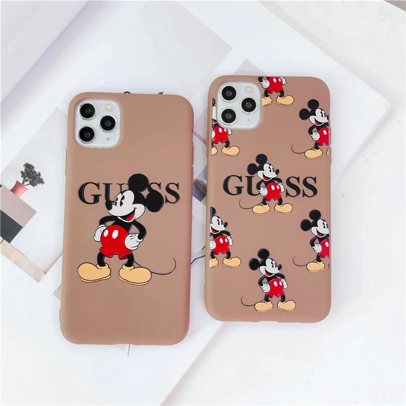 

2021 Designer Cartoon Mickey Series Back Cover Protective Mobile Phone Case For iPhone 12promax 7 8 Plus X XR XS 12 11 PRO MAX