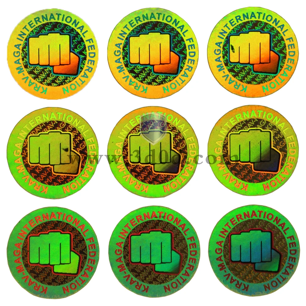 Custom gold foil hot stamping transparent vinyl label stickers