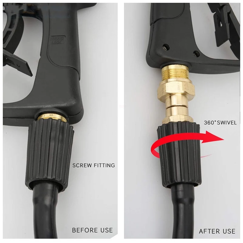 High Pressure Washer Swivel Joint Hose Fittings Quick Connect Coupling