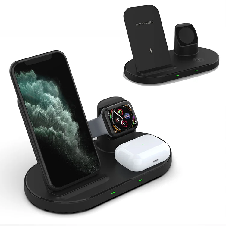 

Wireless Charger Dock Charging Station 3 in 1 Wireless Phone Charger