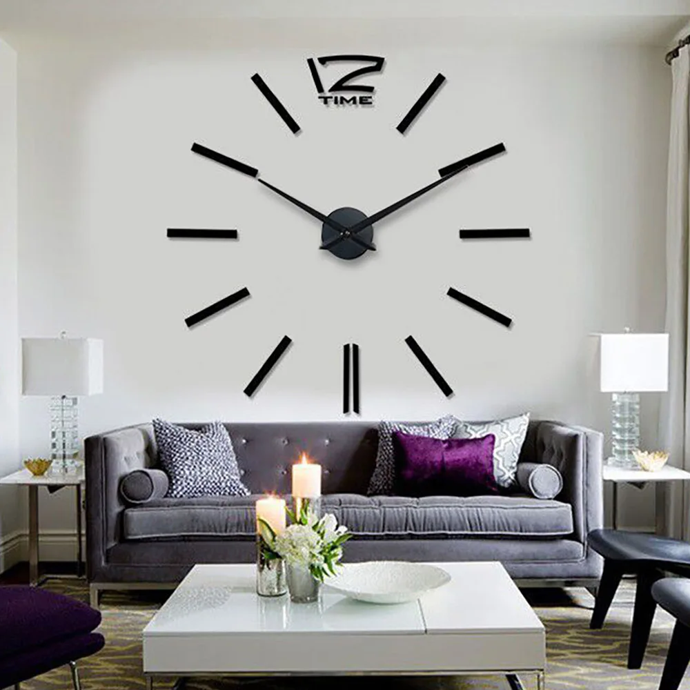 

odm/odmmodern wall clockFashion Acrylic 3D DIY Large Wall Clock For Home Decor Sticker Oversizedreloj de pared, Gold,silver,black,red