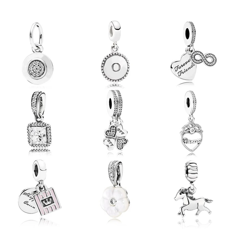 

NEW 100% 925 Sterling Silver Classic and love pendant charm bead Collocation Bracelet DIY bracelet Factory wholesale