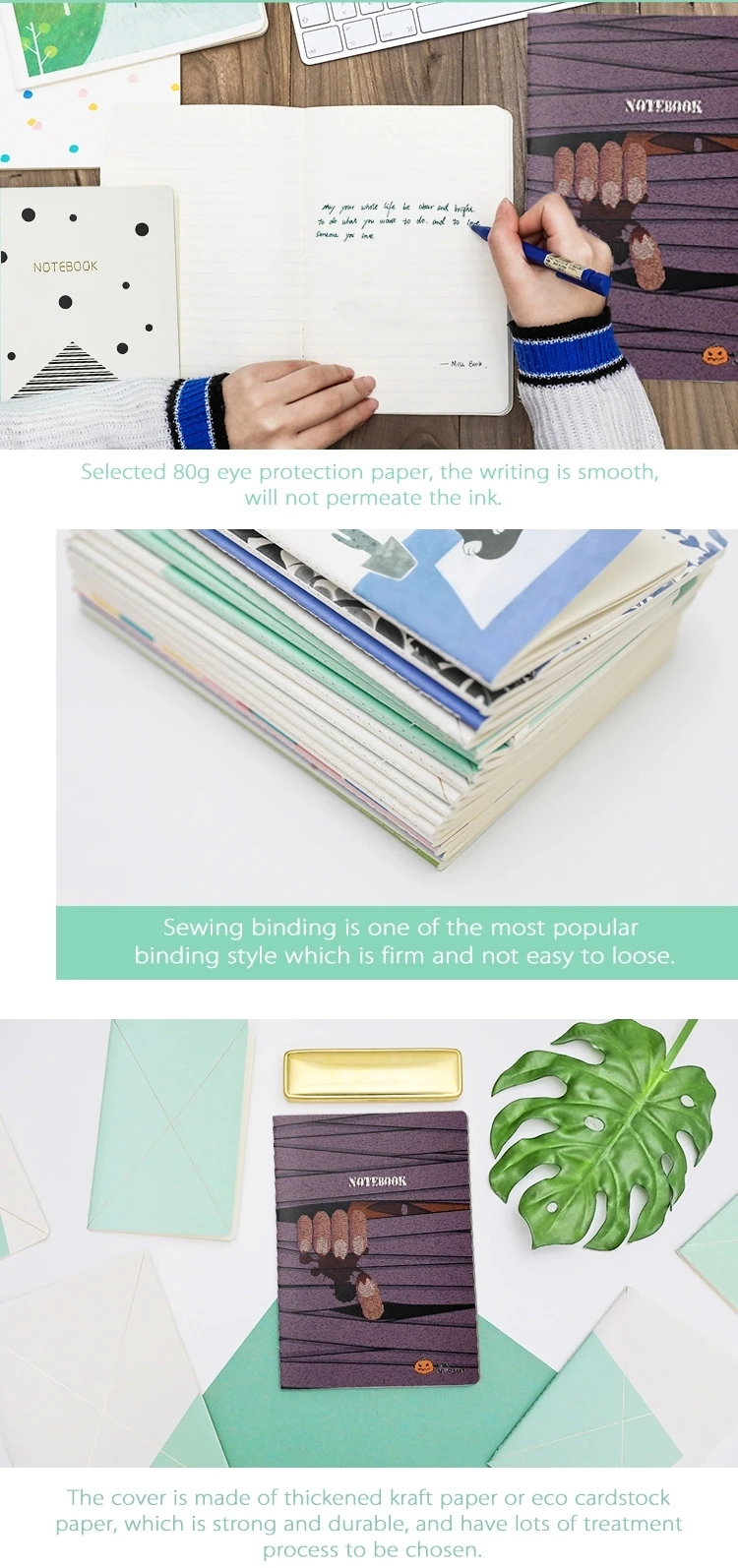 product-Dezheng-Beautifully Designed Custom A5 Book Organizer Portable Cute Kraft Folder Notebook Fo-1