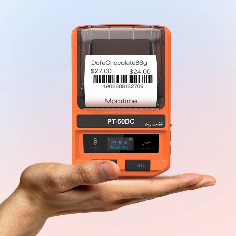 

Top End 10mm-50mm Label Sticker Printer 2inch Mobile Thermal Barcode Printer For Free APP