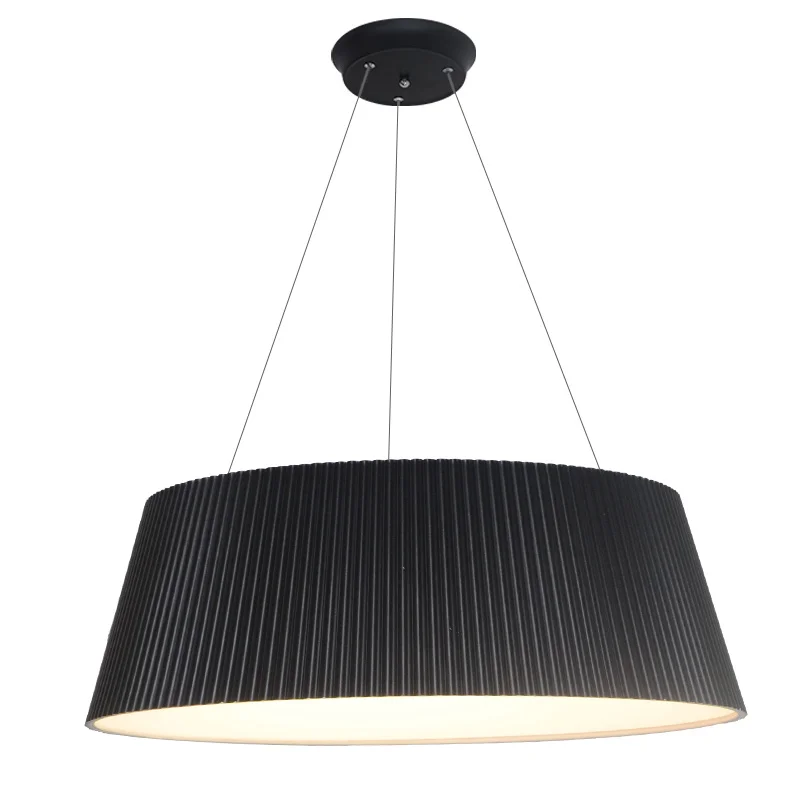 Large Black Industrial Vintage Rattan Led Pendant Light Commercial