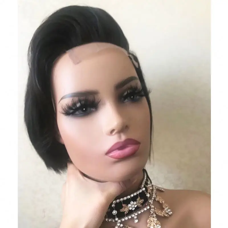 

13*4 Pixie Cut Short Hair Wig Pixie Cut Human Hair Wigs For Black Women