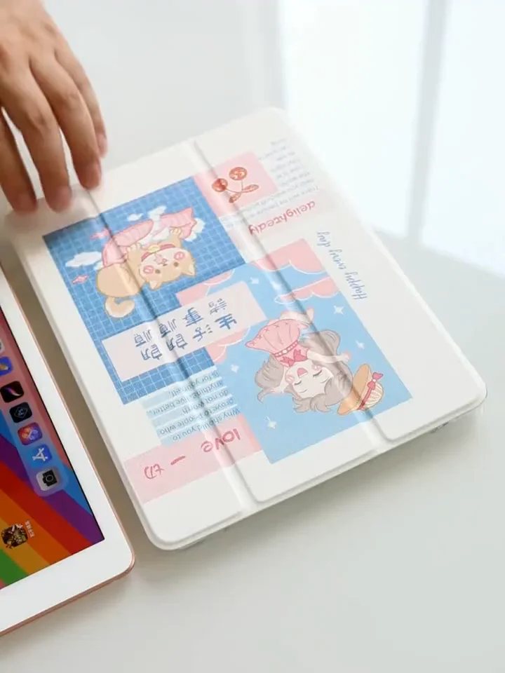 Custom Made Individuation Painting Cover Tablet Case With Pencil Holder