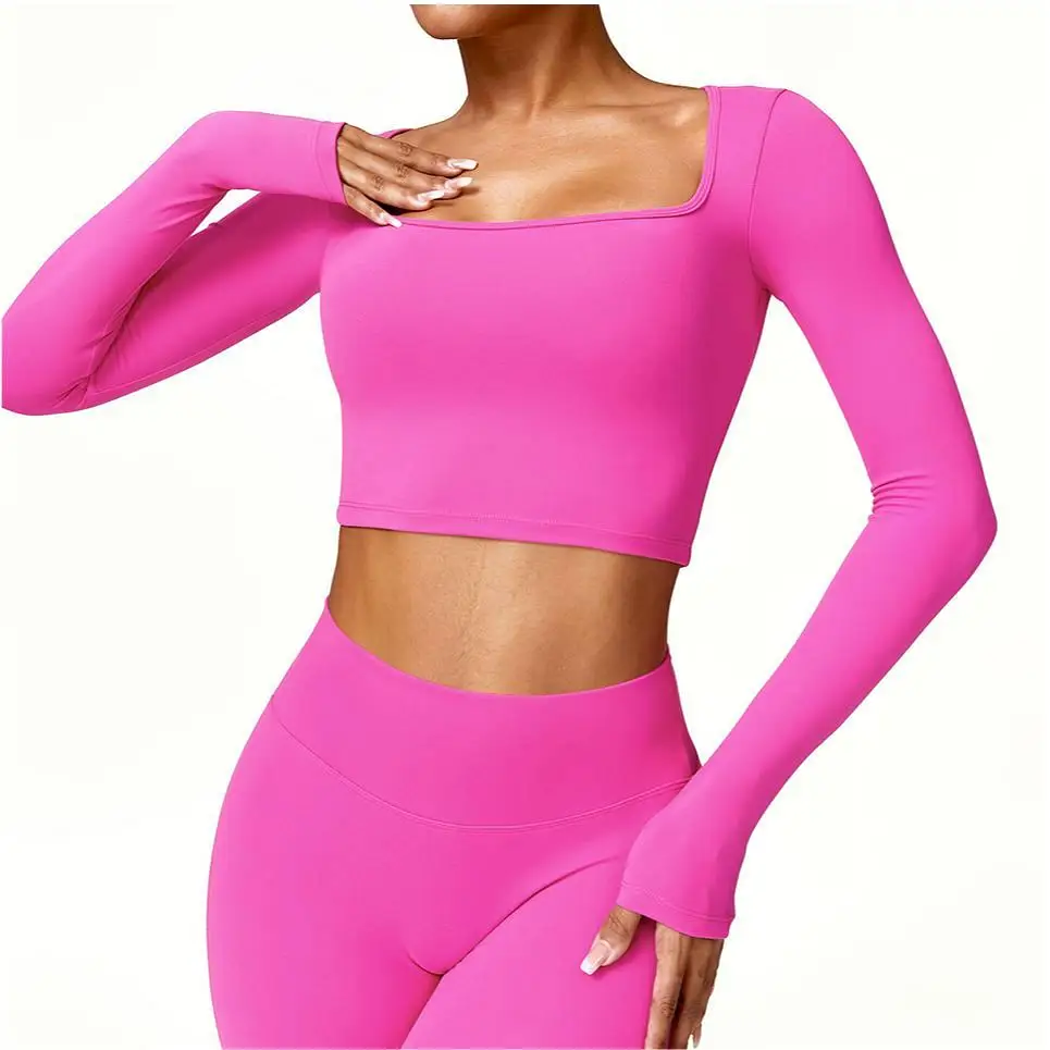 

Women Quick Dry Comfortable Gym Long Sleeve SportsWear T-shirt Running Clothing Fitness Outdoor Yoga Top