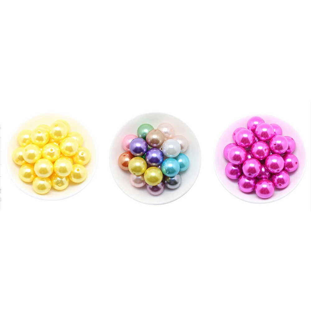 

Loose Beads Fashion Bead Jewelry 6-28MM Choose Color And Size ABS Fake Pearl Beads For Handmade Accessories CD-ZZ-6-28MM Acrylr