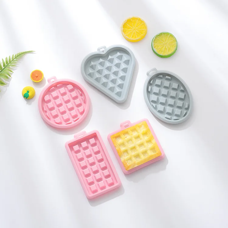 

Bpa Free Silicone waffle mold baby food supplement rice cake household baking tools steamed cake baking tray chocolate Molds