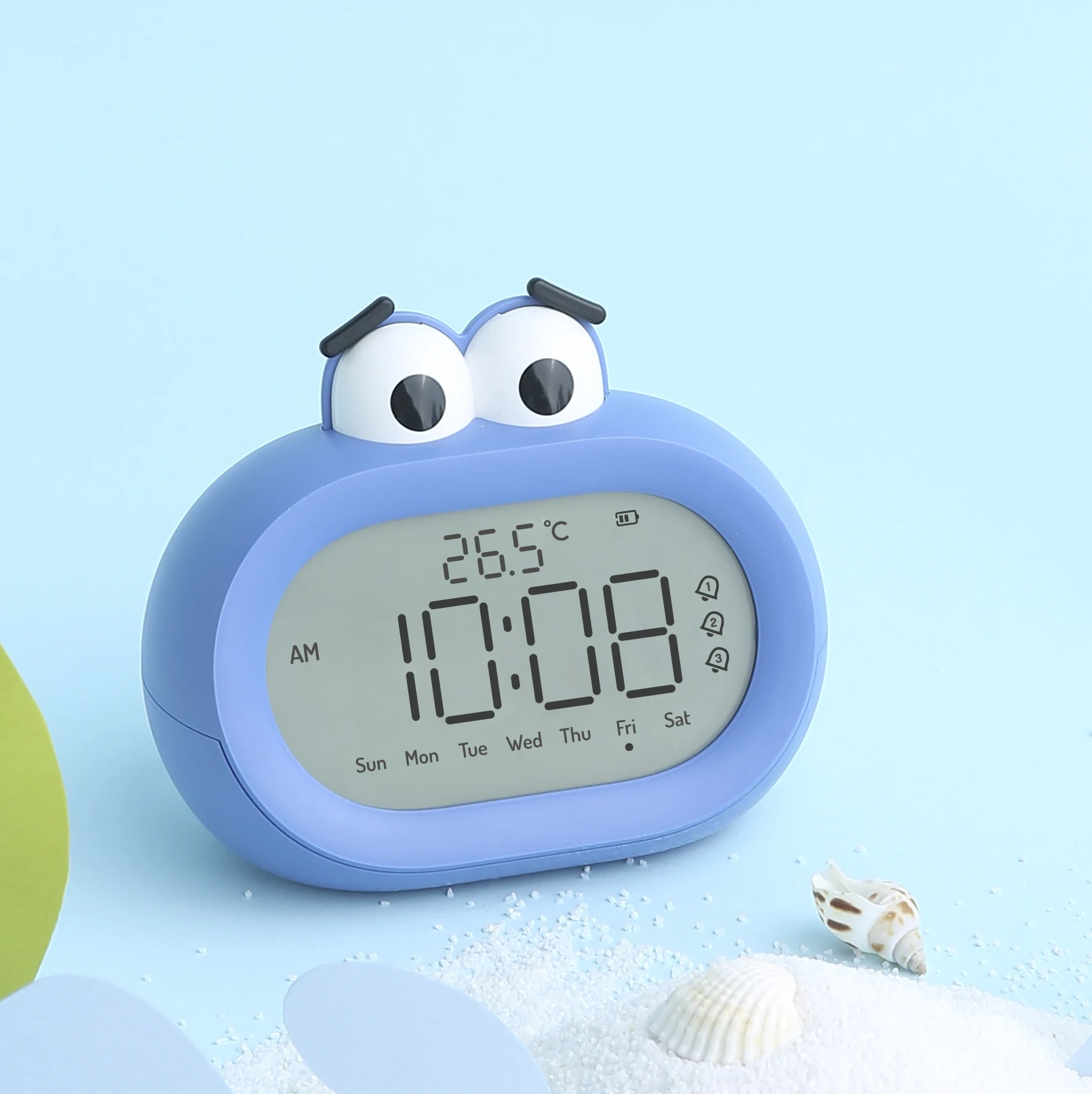 
Cute monkey small clock christmas electric pet happy cartoon funny alarm clock for student kid baby 