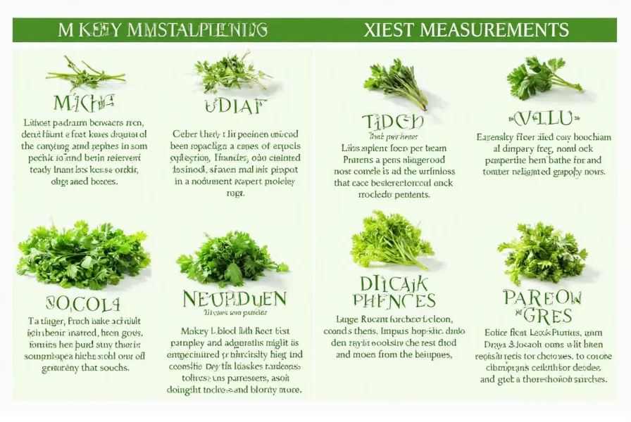 Dried to Fresh Parsley Conversion: Exact Measurements Guide