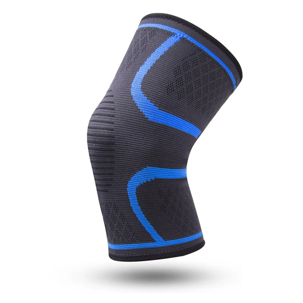 

Non-Slip Nylon Knitted Knee Sleeve Compression Support Brace Popular On Amazon/Ebay 2020 Hot Selling Customized Logo, Black .red.blue.yellow.green.black .oem color