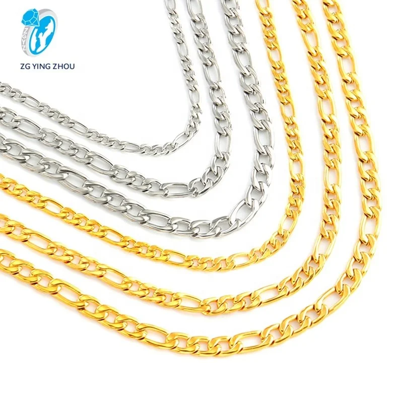 

Hot sale hip hop jewelry stainless steel link chain necklace for men fashion, Custom color