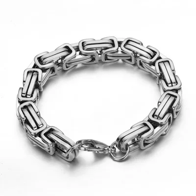 

MSYO New Ins Fashion Men Bracelet Hip Hop Simplicity Stainless Steel Bracelets For Men Exquisite Chain Bracelet