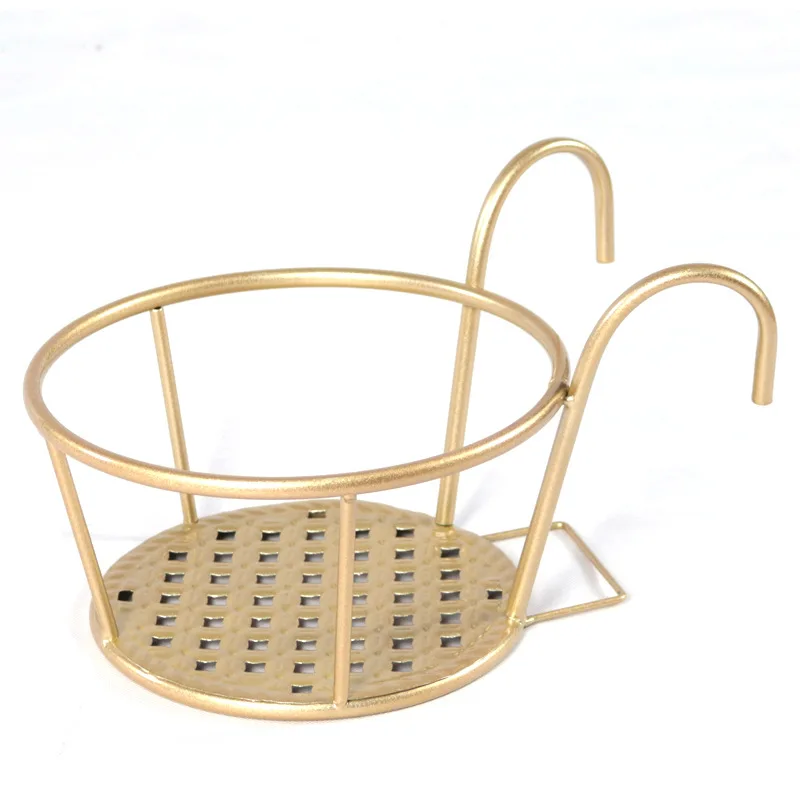

Retro European Style Metal Flower Pot Hanger Indoor and Outdoor Flower Stand Home Gardening Supplies