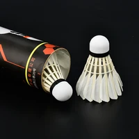 

ys8 Custom factory wholesale 12PCS single side WHIZZ duck feather shuttlecock badmintons