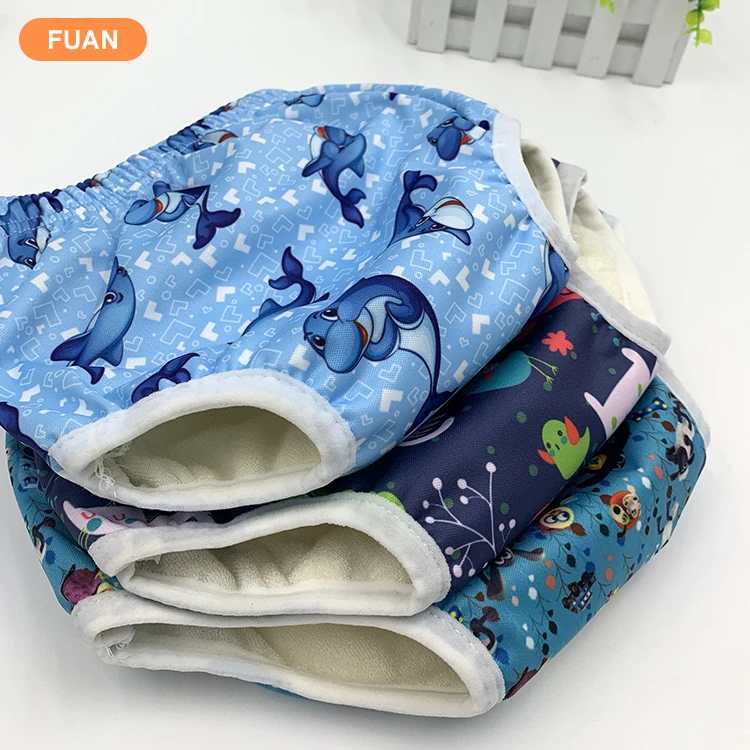 

Super Absorbent reusable breathable potty toddler training pants cloth nappies, Multi color,custom,we have many colors for your choice
