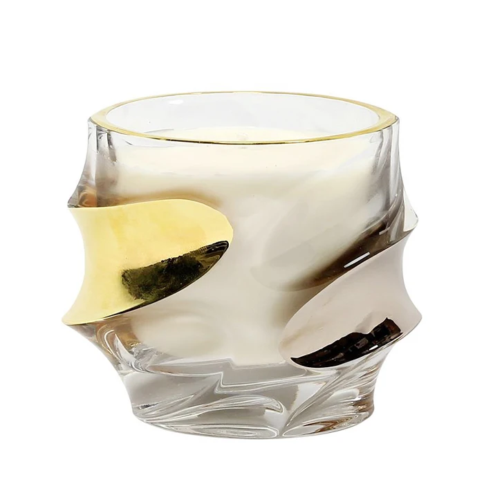 Big Square Candle Vessels Candle Container Ceramic Glossy Black Candle