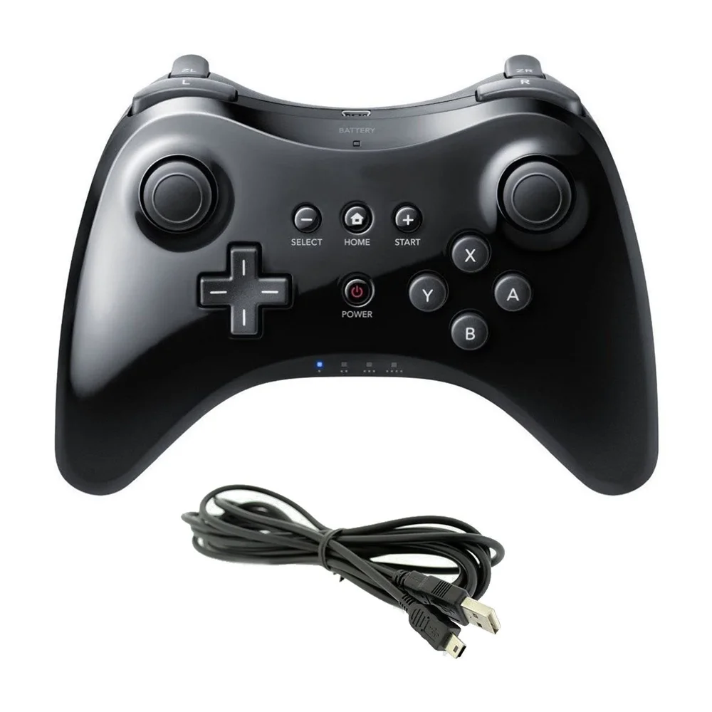 

Wireless Classic Pro Controller Joystick Gamepad For Nintendo WII U Pro with USB Cable Wireless Controller For WII U Console
