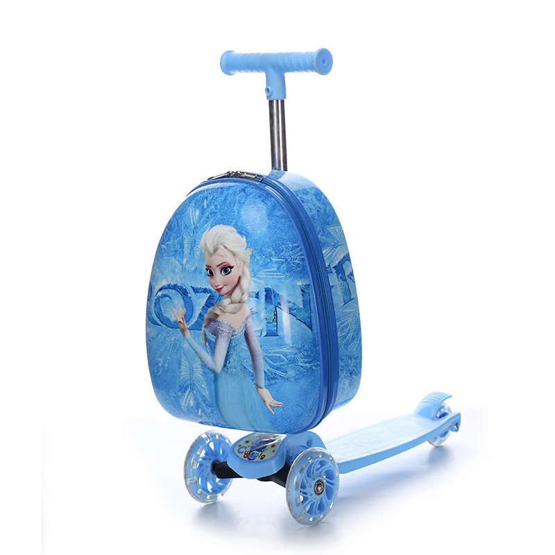 

Skateboard children's trolley case New skateboarding little girl child suitcase cartoon anime pig suitcase, Yellow,dark pink, blue, light pink