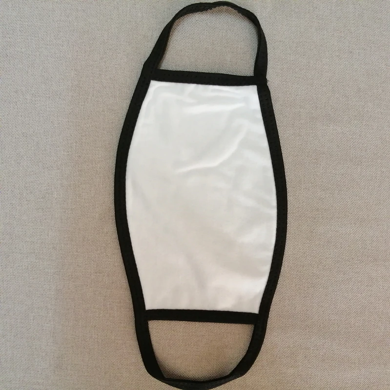 
2020 hot sale high quality black sublimation mask thermal transfer mask for adult and kids 