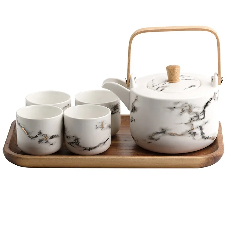 

Supply Nordic ceramic flower tea set afternoon teapot tea cup