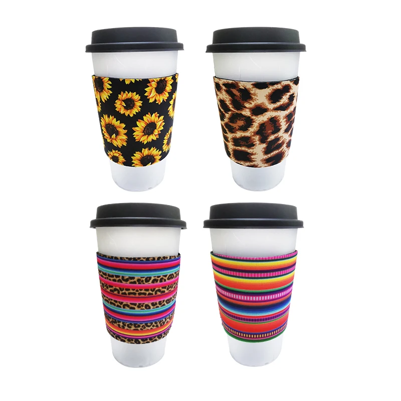 

OEM/ODM 12oz-24oz Coffee Cooler Sleeve Neoprene Insulated Reusable Coffee Tea Cup Sleeves, Customized color
