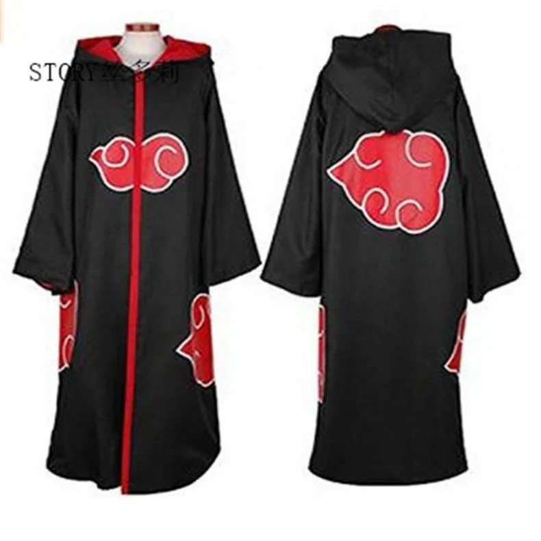 

Japan Japanese character halloween party Naruto cloak anime hood clothing Itachi Uchiha Akatsuki anime costume