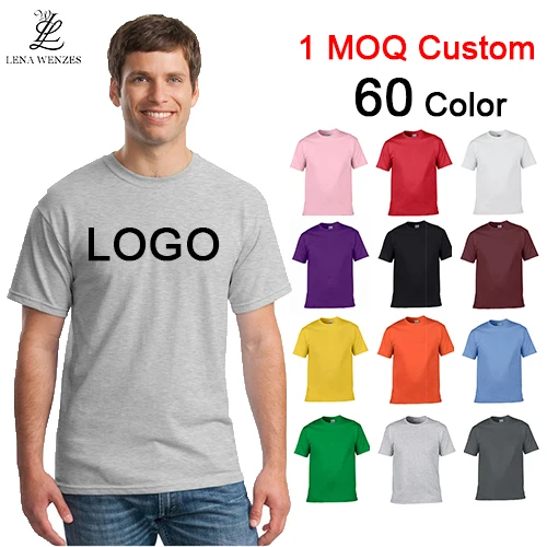 

Hight Quality 100%Cotton White Custom Logo Heat Transfer Unisex T Shirt Graphic Plain Big Tall Blank Plus Size Men'S T-Shirt, Customized color
