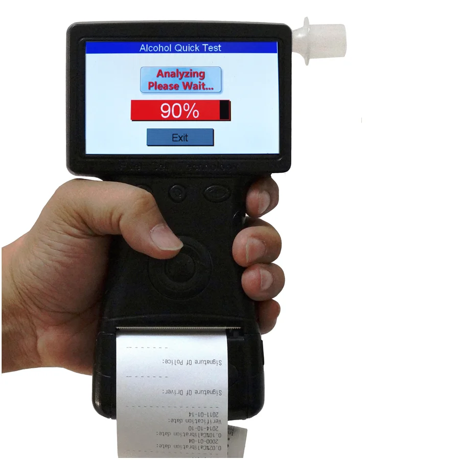 4.3" Ips Professional Alcohol Tester Fit2401st288 Breathalyzer Built