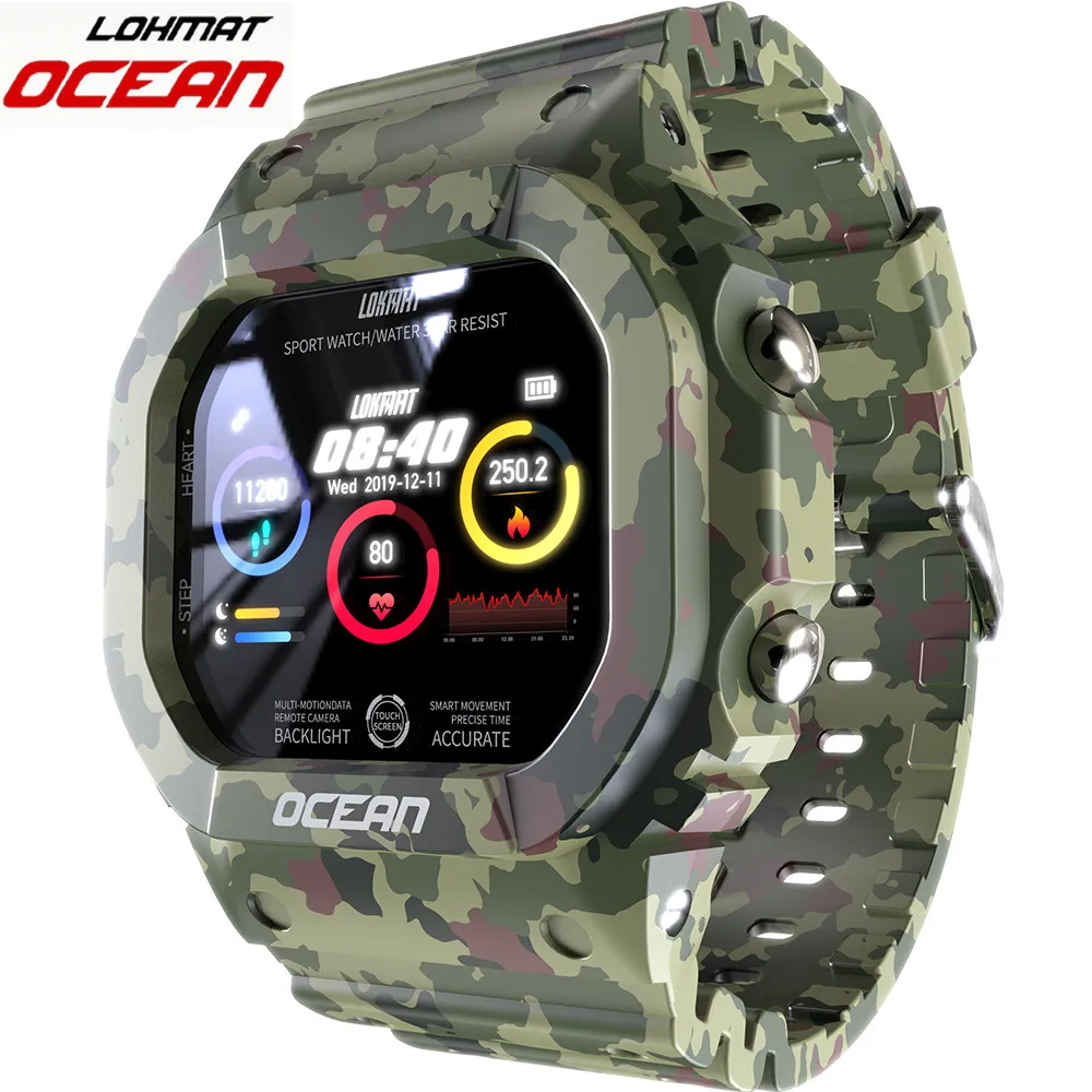 

LOKMAT OCEAN 2021 New Arrivals Smart Watch IP68 Waterproof Touch Screen Sports Smart watch