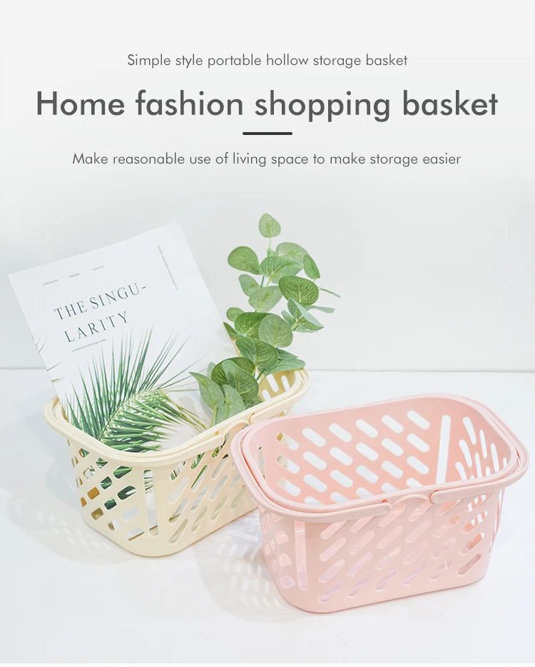 Portable Carrying Household Food Shopping Basket Wholesale With Handle