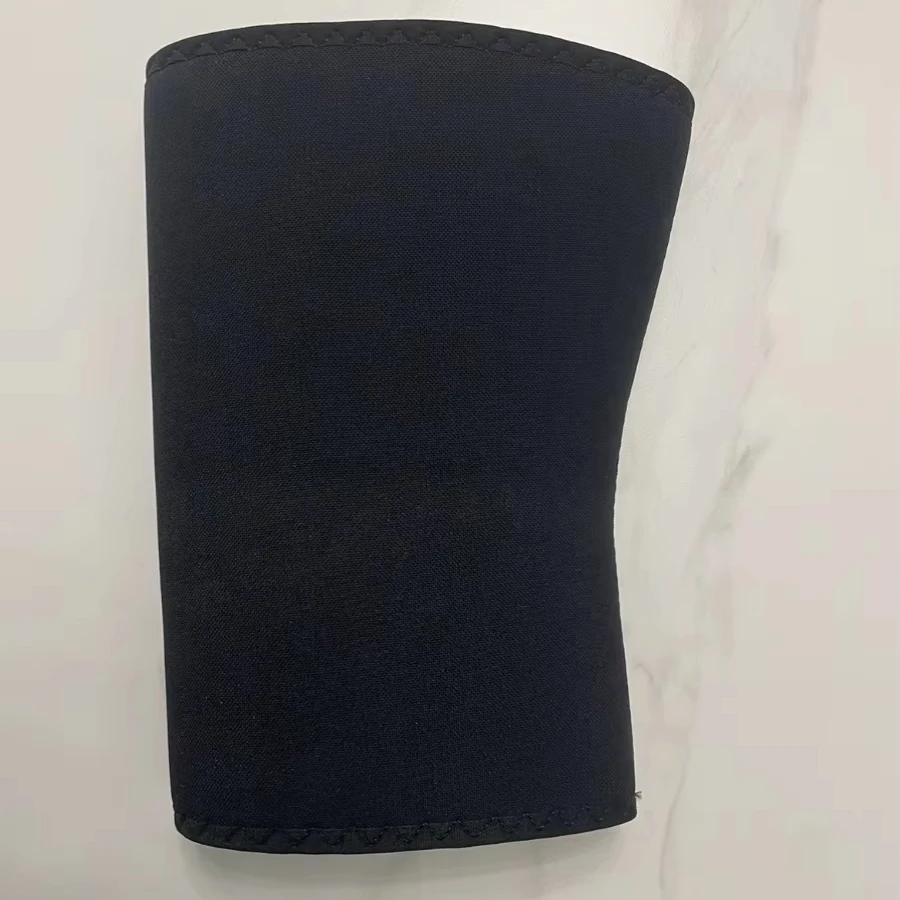 2024 Custom Logo Neoprene Stiff Weight Lifting Sports Support 7mm Compression Powerlifting Stiff Knee Pad Sleeve