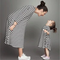 

Hot Sales New Fashion Mommy and Me Outfits Mother Daughter Dress Fmaily Matching Clothing