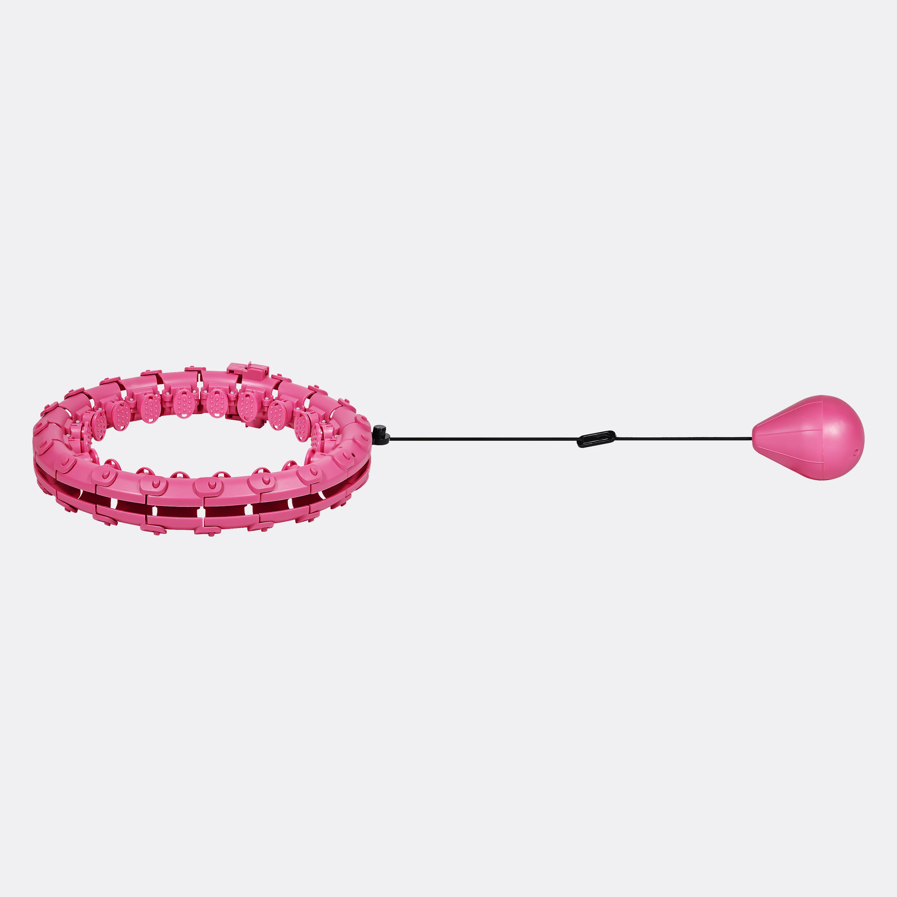 

Smart Adjustable Stainless Steel 5 LB Weighted Kids Diy-Hula-Hoop Dropship Hoop Hula Ring, Pink