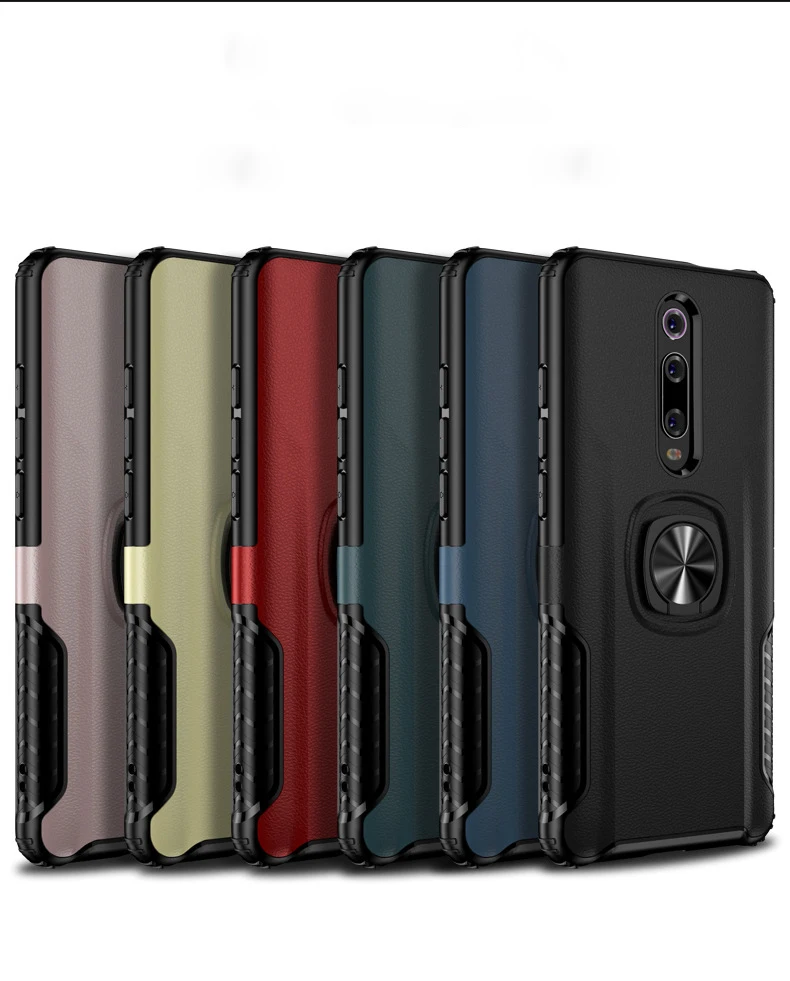 

Luxury Phone Cases Shockproof For Xiaomi CC9/9T/Note4 Armor Case For Redmi K30/Note 10/Note 4 Ring Phone Case, Multiple colors