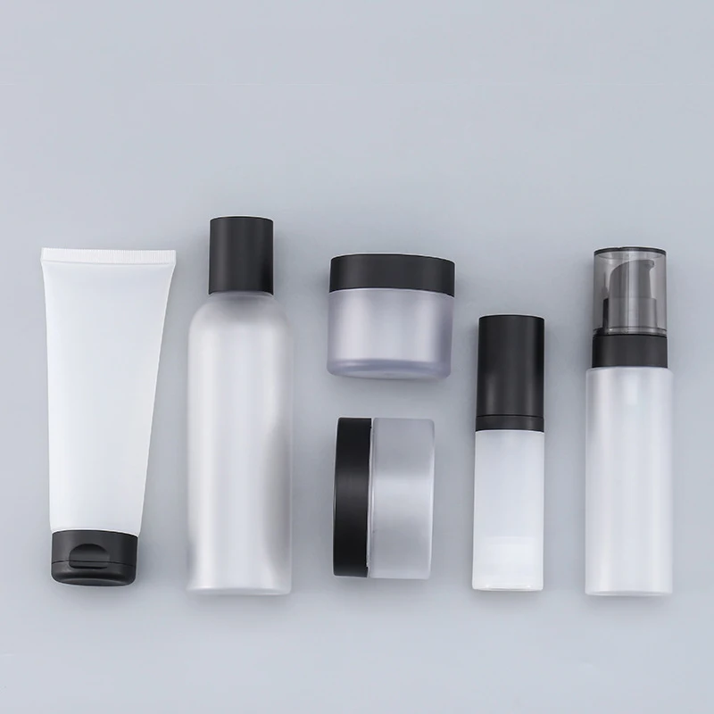 

50ml frosted Empty beauty squeeze tube lotion bottle for skin and hair lotion plastic set