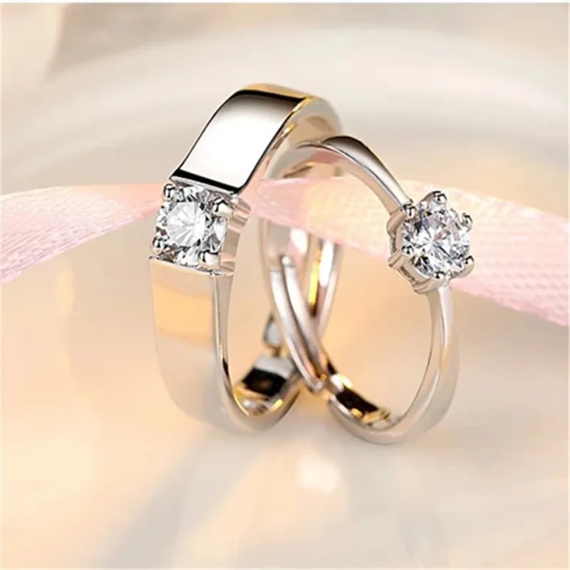 Classic Engagement Ring With Square Cutting Prong Setting Female ...