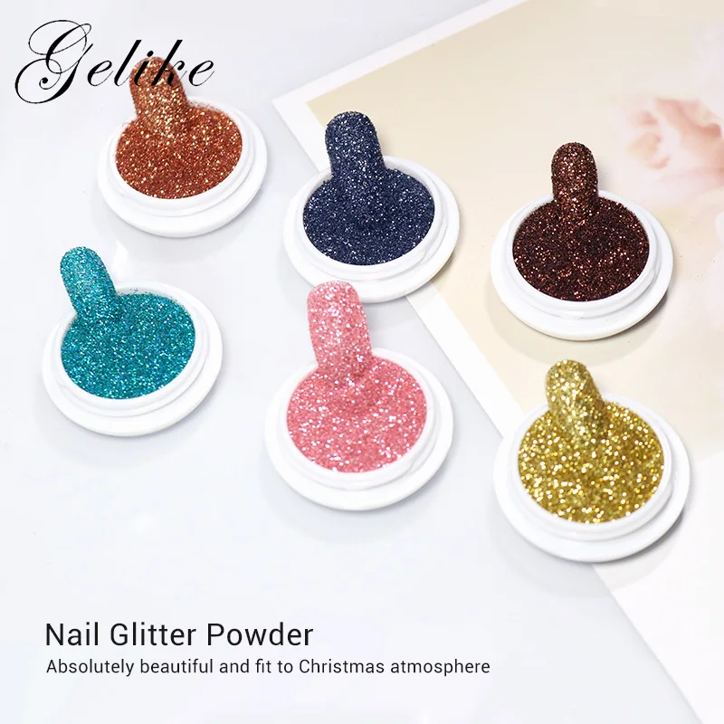 

Organic popular colors factory price cheap oem uv gel nails polish flake mirror chrome holographic glitter acrylic nail powder